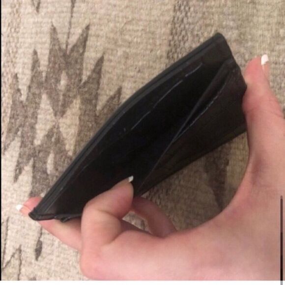 Black Alligator Print Cardholder Wallet - Picture 5 of 6